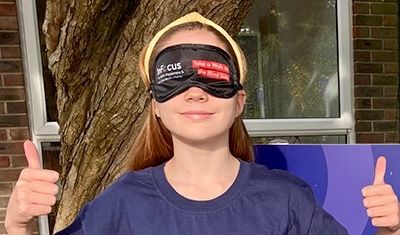 Inspirational Izzy, 11, completes epic 20-mile walk for charity