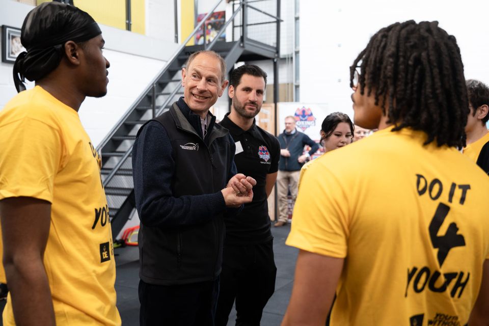 HRH The Duke of Edinburgh Visits Peterborough Boxing Charity