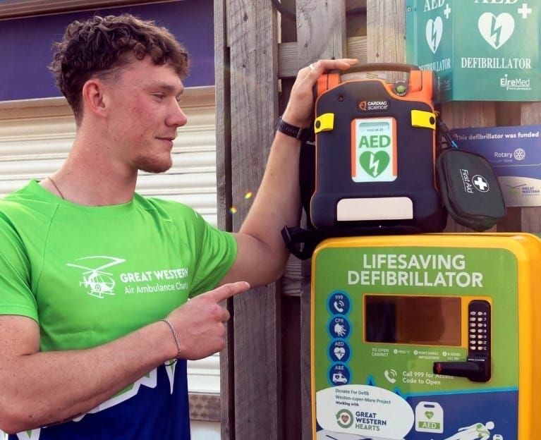 Local Hero Runs Weston Half to Raise Funds for Lifesaving Defibrillators