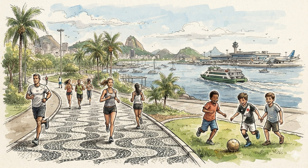 Manhã no Aterro