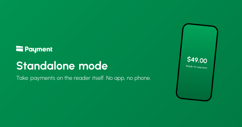 Standalone mode for Stripe Terminal readers