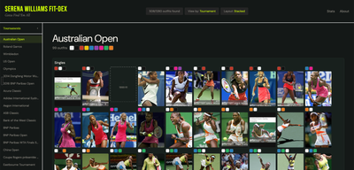 Serena Williams Fit-dex: Gotta Find 'em All