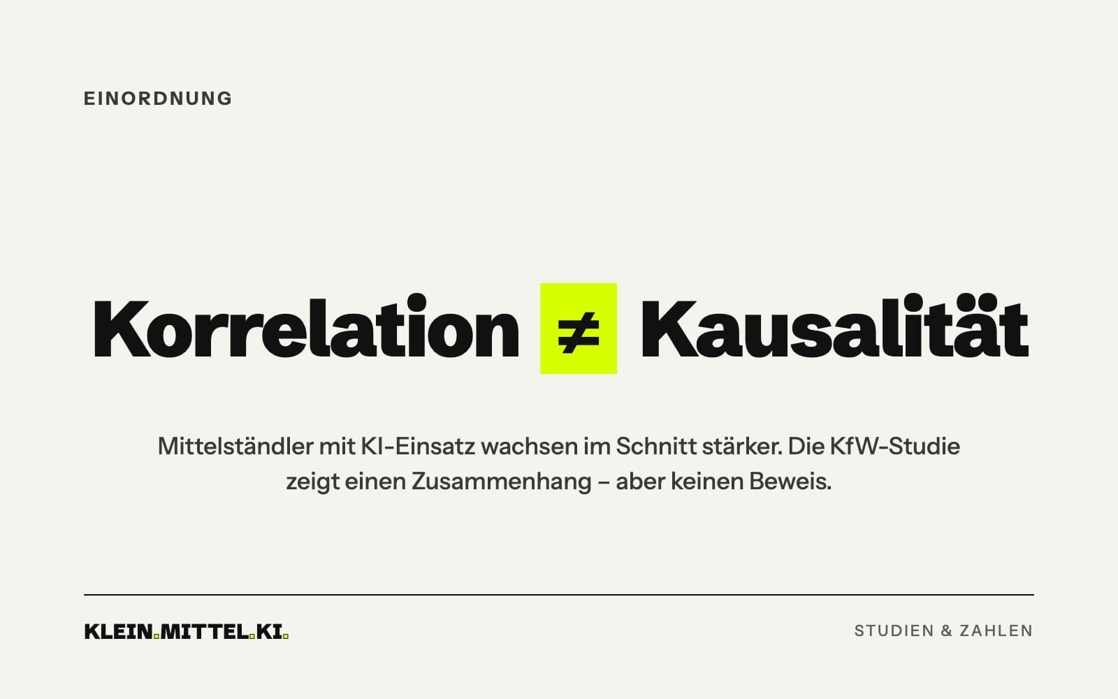 Titelgrafik: Korrelation ist nicht Kausalität