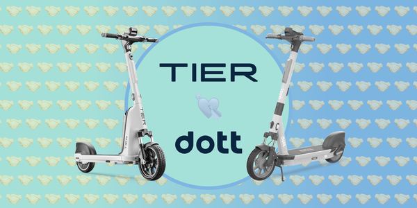 Illustration of Tier and Dott's scooters.