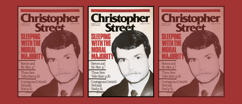 "Sleeping With the Moral Majority" by Perry Deane Young, Christopher Street magazine, August 1982.