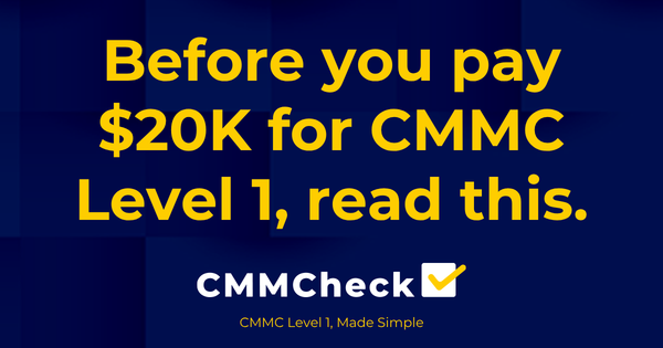 Do You Need a Consultant for CMMC Level 1? An Honest Answer