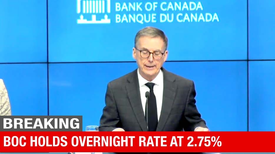 Rates on Freeze. BoC "Proceeding Carefully"