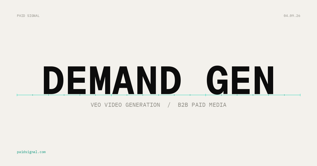 Google Demand Gen's Veo Video Generator: What B2B Teams Should Actually Test