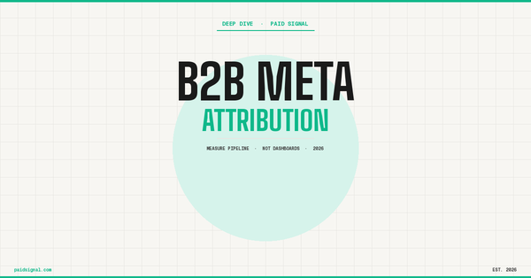 Meta’s Attribution Dashboard for B2B: What It Shows vs. What You Really Need