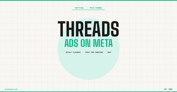 Threads Ads Are On in Your Meta Campaigns by Default. Here Is What to Do About It.