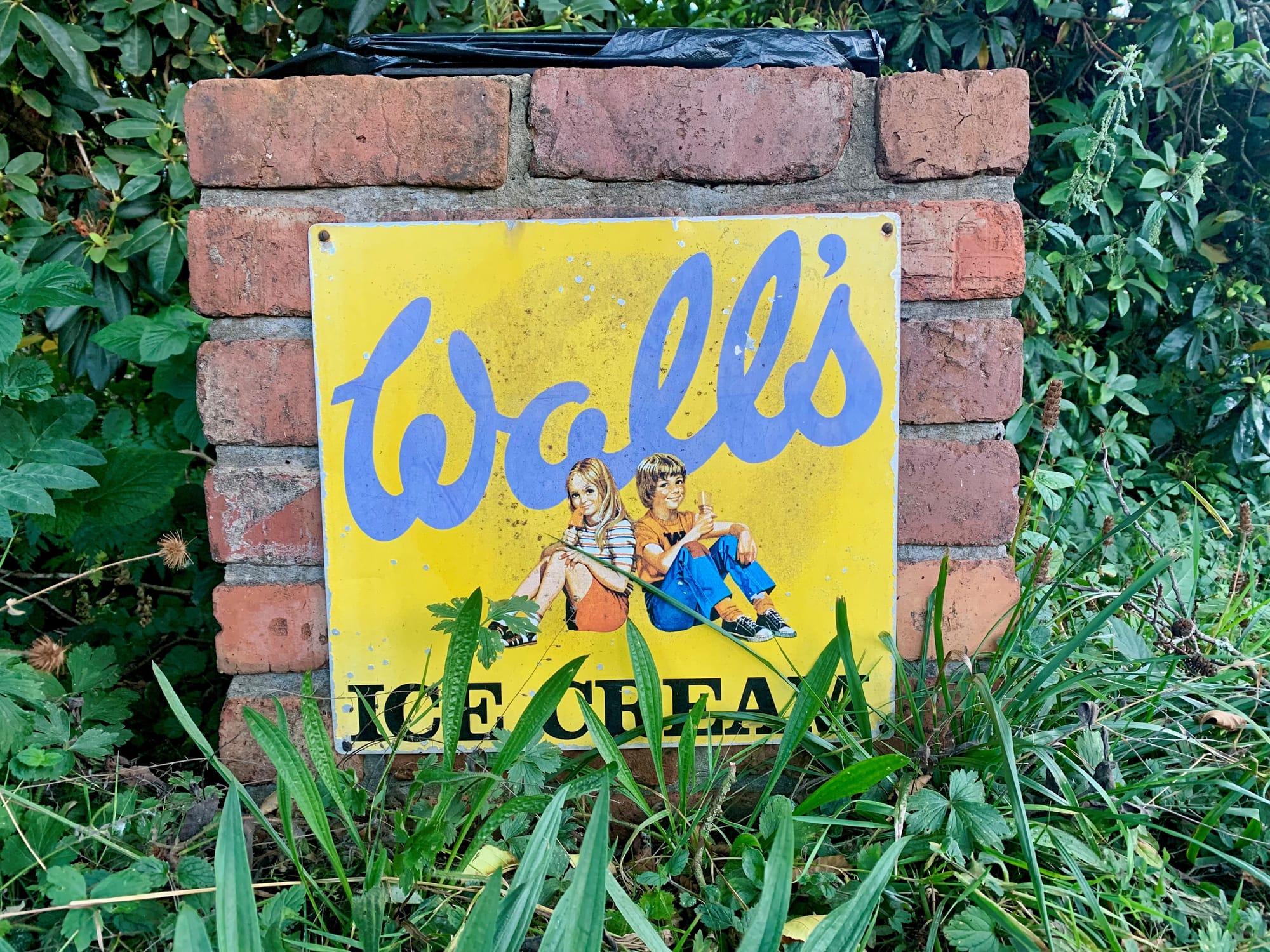 An old advert for Wall's icecream.