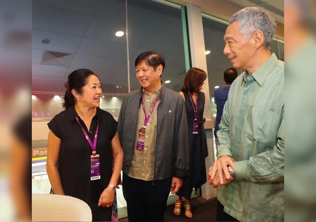 President Marcos Jr. and House Speaker Romualdez at the Singapore F1 Grand Prix, October 2022
