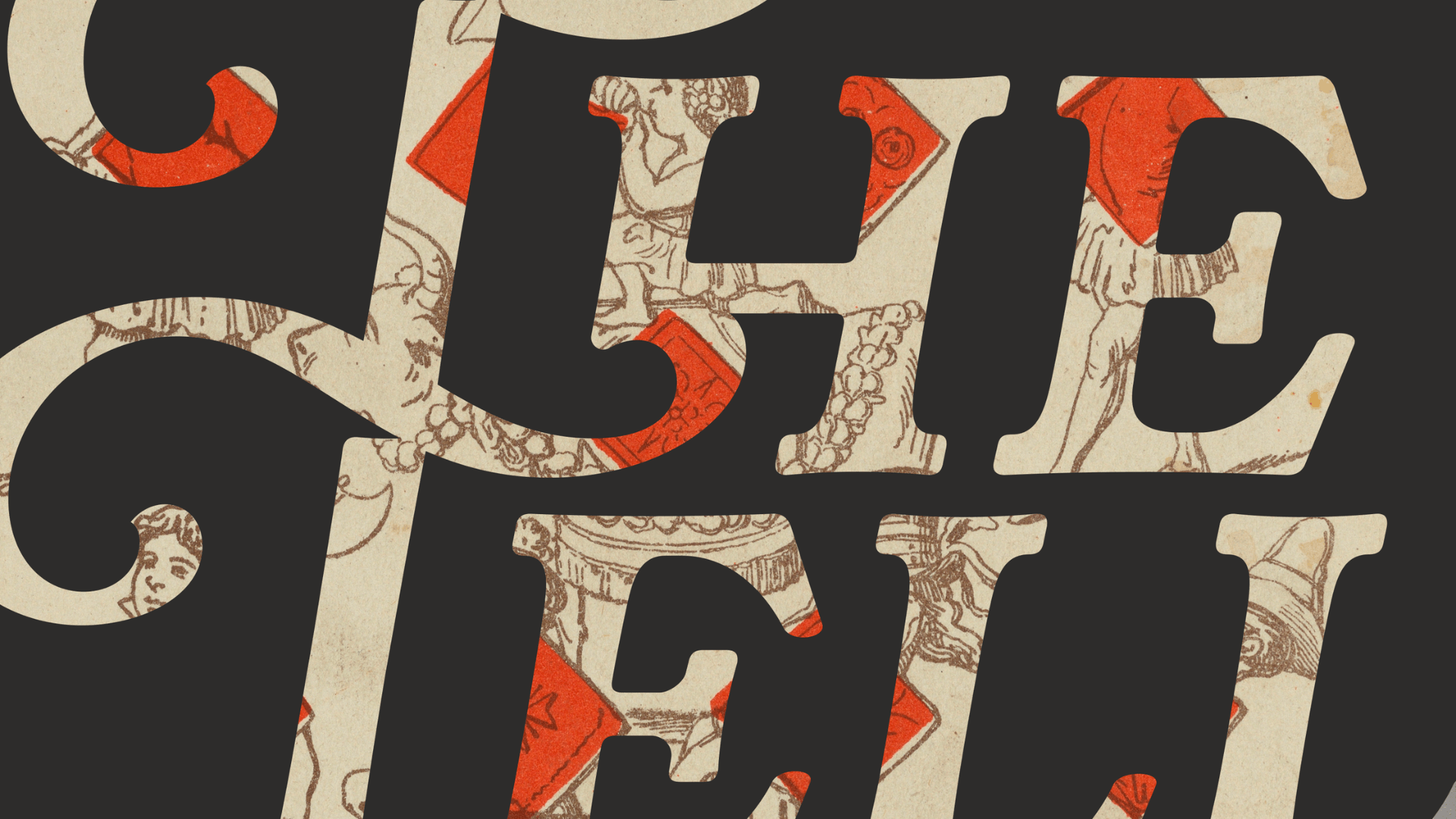 The Tell, in cream-and-red lettering on a black background.