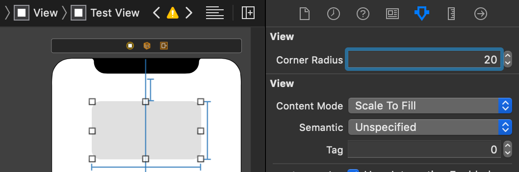 Setting A UIView Corner Radius In A Storyboard Attribute Inspector