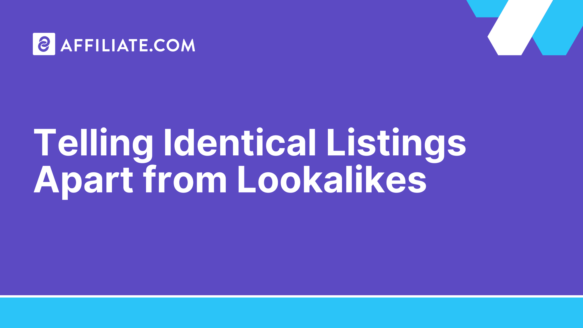 Telling Identical Listings Apart from Lookalikes