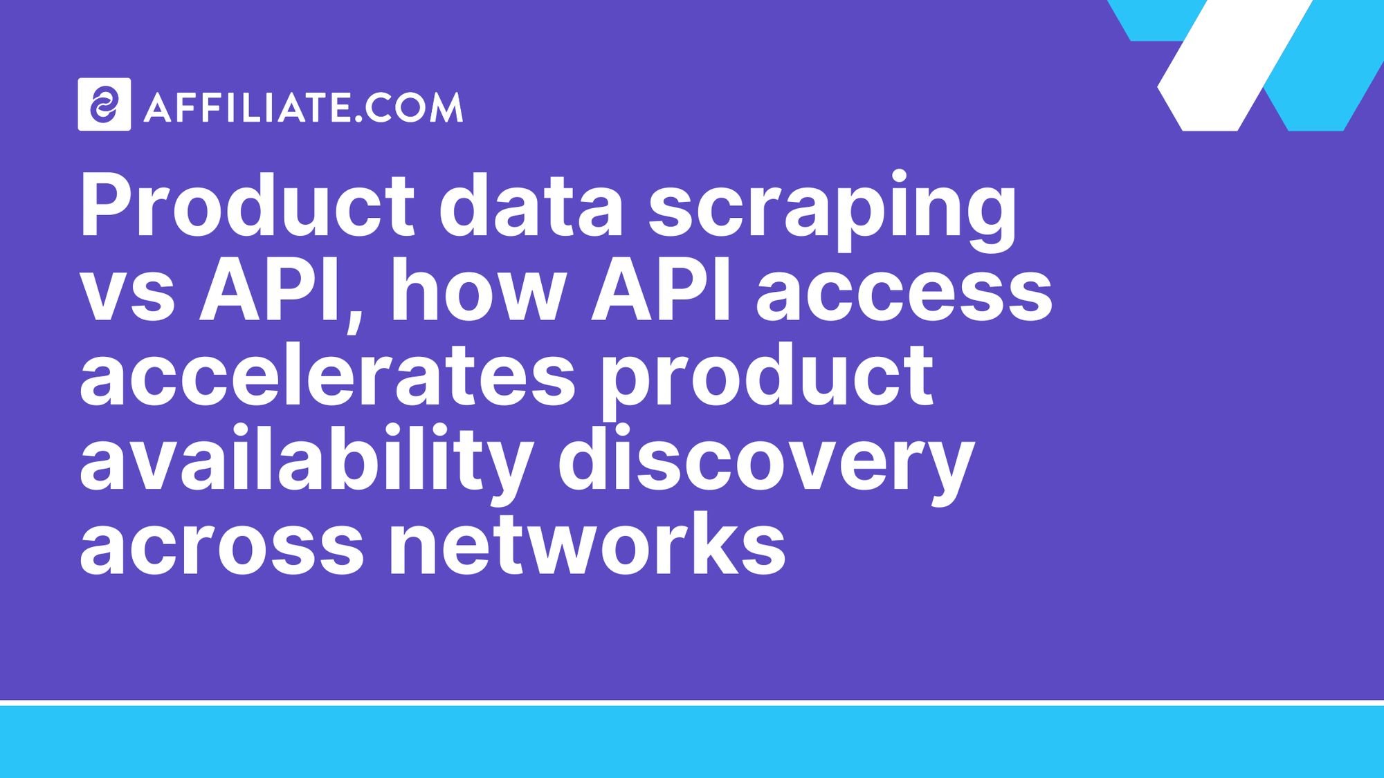 Product data scraping vs API, how API access accelerates product availability discovery across networks