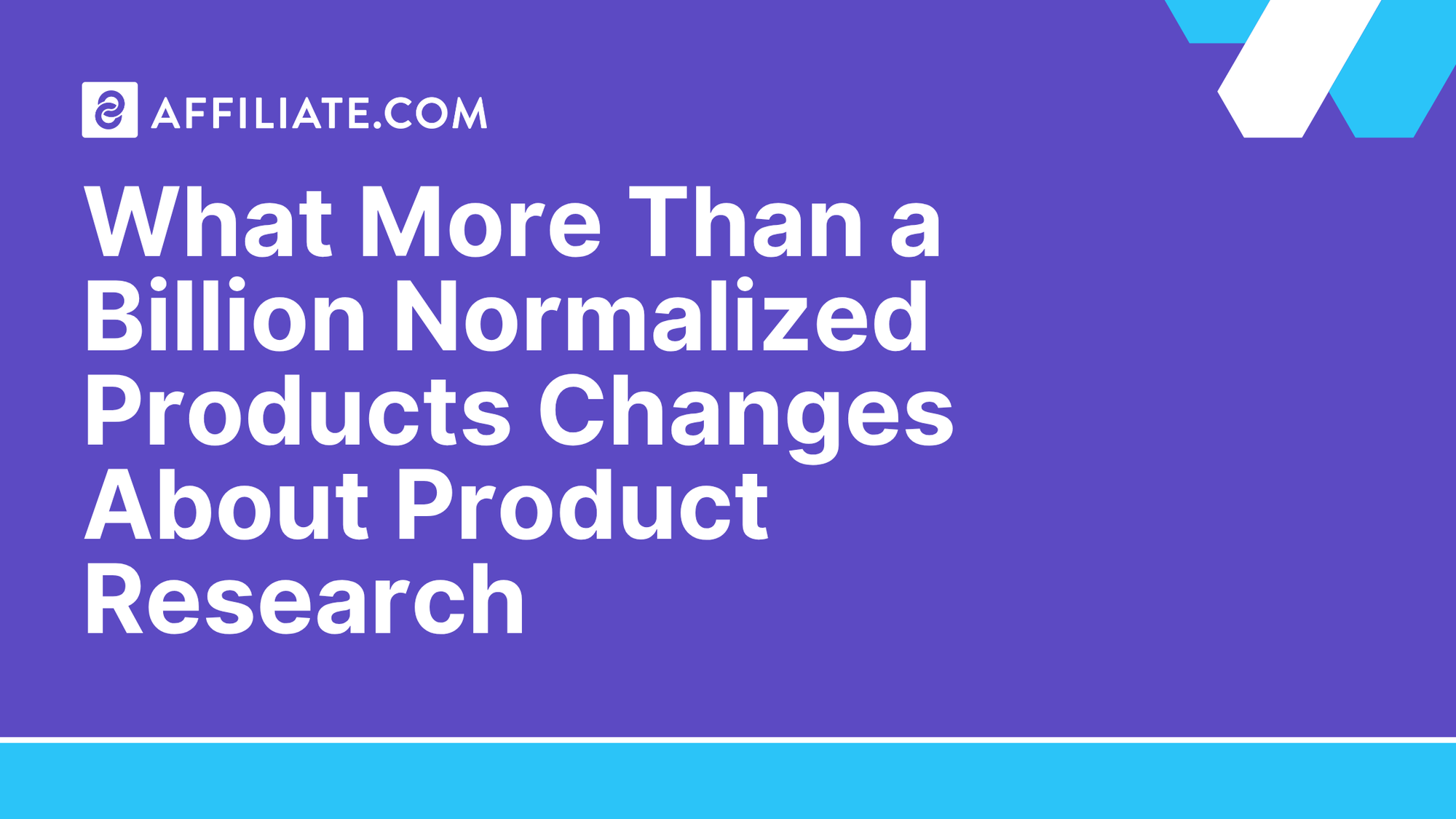 What More Than a Billion Normalized Products Changes About Product Research