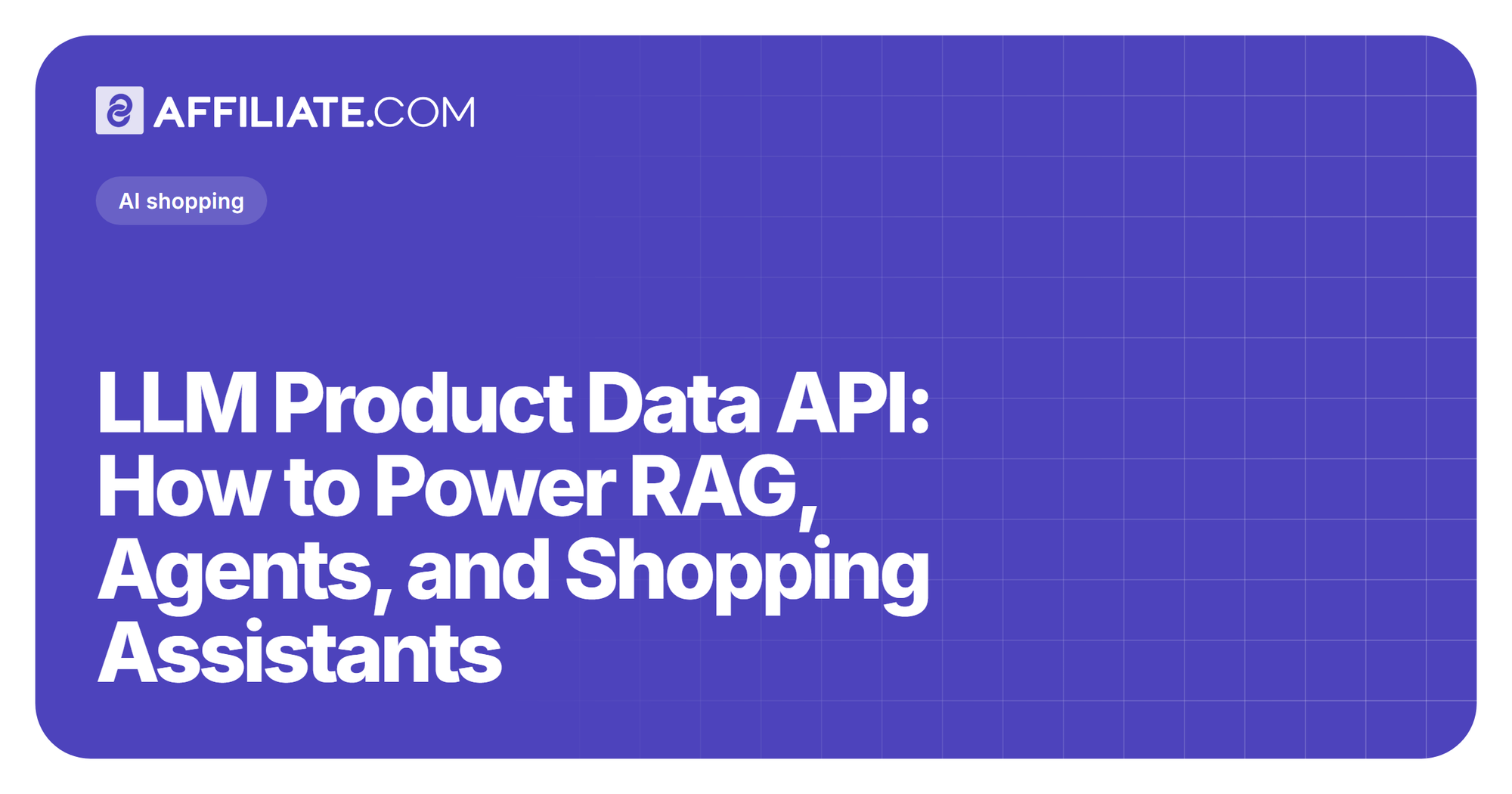 LLM Product Data API: How to Power RAG, Agents, and Shopping Assistants