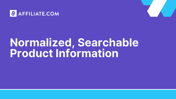 Normalized, Searchable Product Information