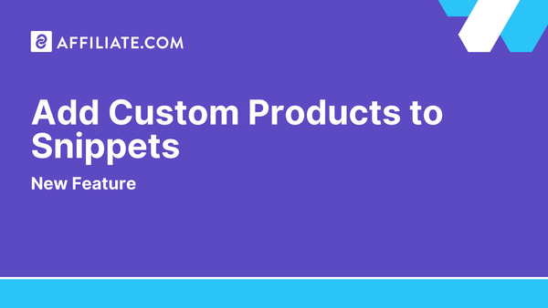 Add Custom Products to Snippets