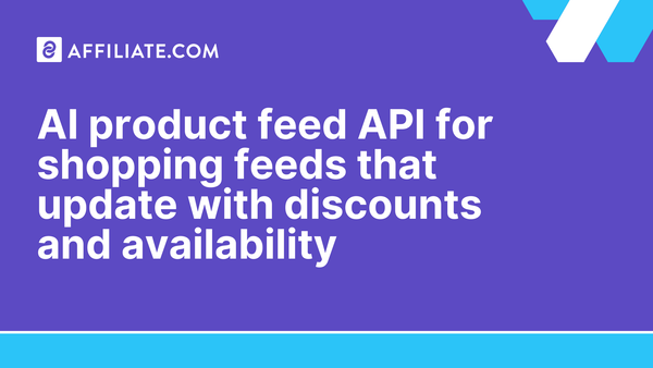 AI product feed API for shopping feeds that update with discounts and availability