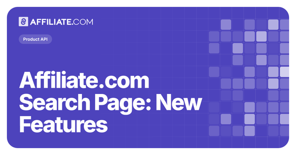 Affiliate.com Search Page: New Features