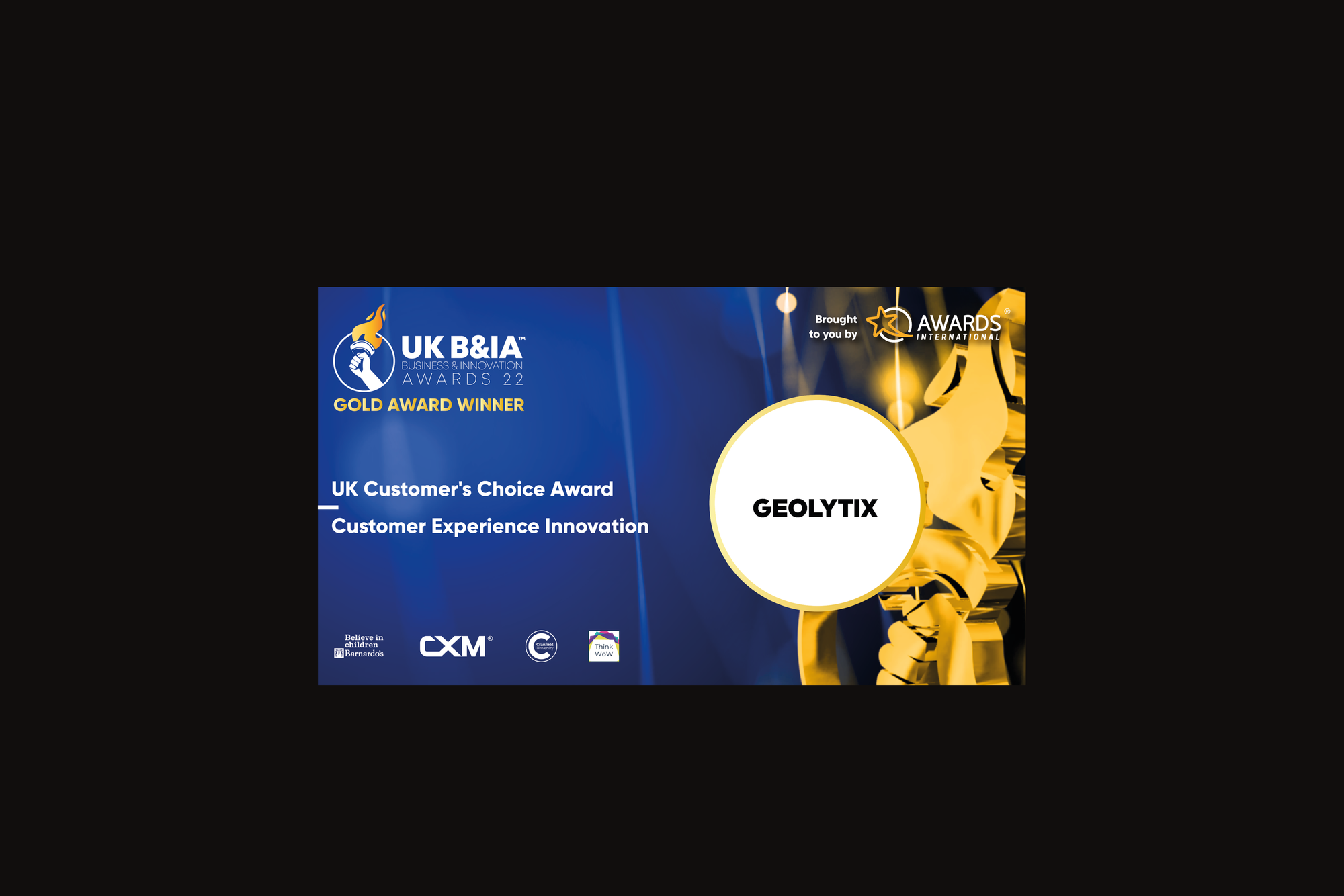 Photo of UKBIA22 Awards Winner