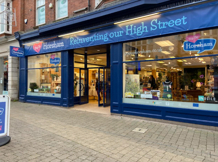 Pop Up Horsham –helping pandemic entrepreneurs reinvent the high street.