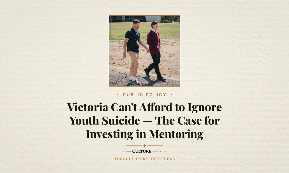 Victoria Can't Afford to Ignore Youth Suicide—The Case for Investing in Mentoring