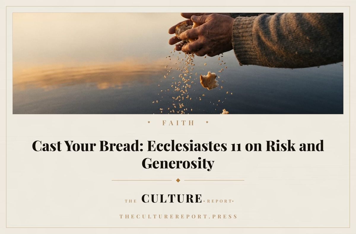 Cast Your Bread: What Ecclesiastes 11 Taught Me About Risk, Patience and Generosity