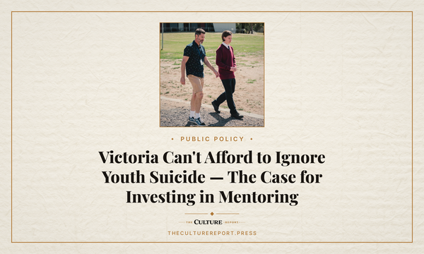 Victoria Can't Afford to Ignore Youth Suicide—The Case for Investing in Mentoring