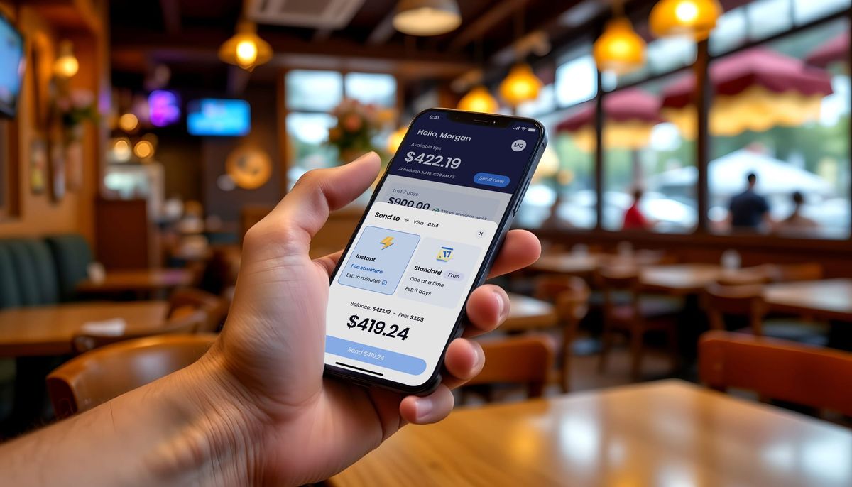 DeyCheck by SpotOn makes it easy for restaurant staff to access earned tips from a mobile app