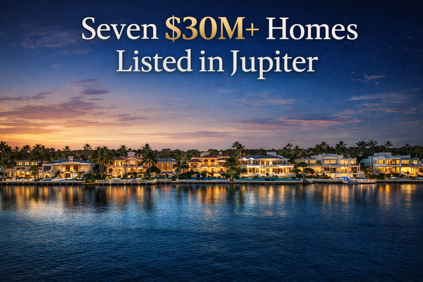 Seven $30M+ Homes in Jupiter Right Now
