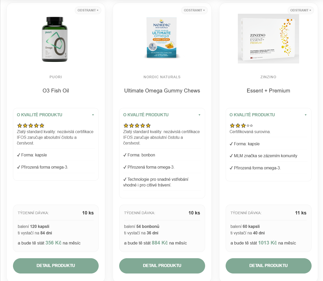 Omega-3 Asistent střeží tvou peněženku