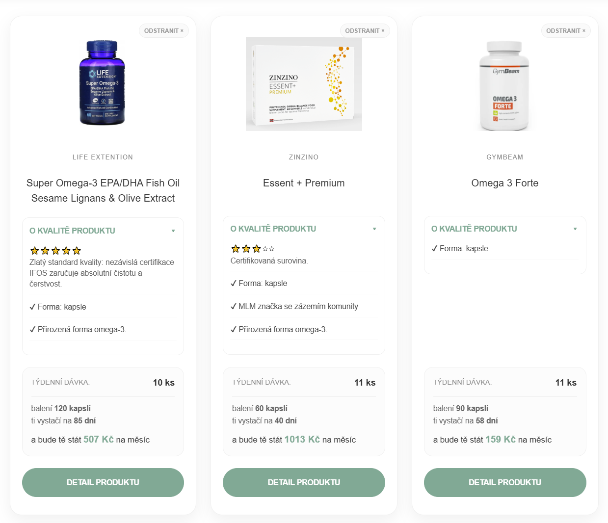 Omega-3 Asistent v praxi