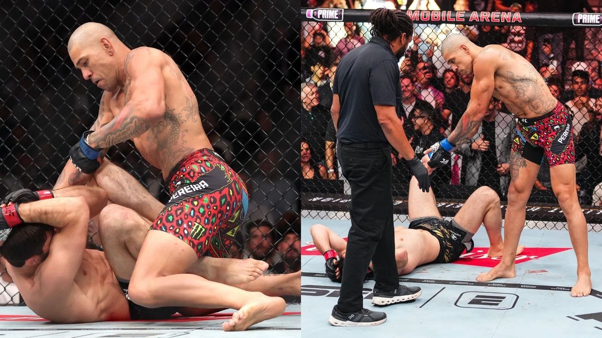 Alex Pereira stops Magomed Ankalaev in Rd. 1!