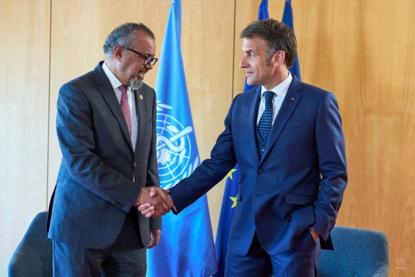 Macron and WHO chief back stronger safeguards for children online