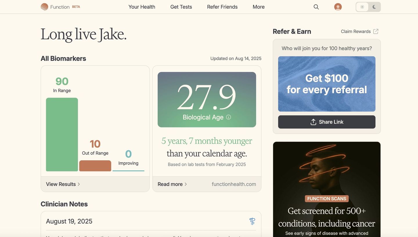 My Year with Function Health: A Comprehensive Review