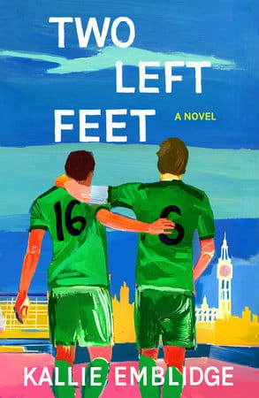 Paint-style cover with two men in green soccer uniforms