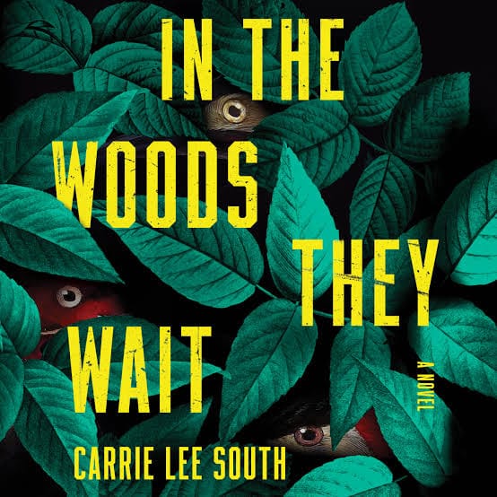 Leaf-filled cover with ominous eyes peeking out