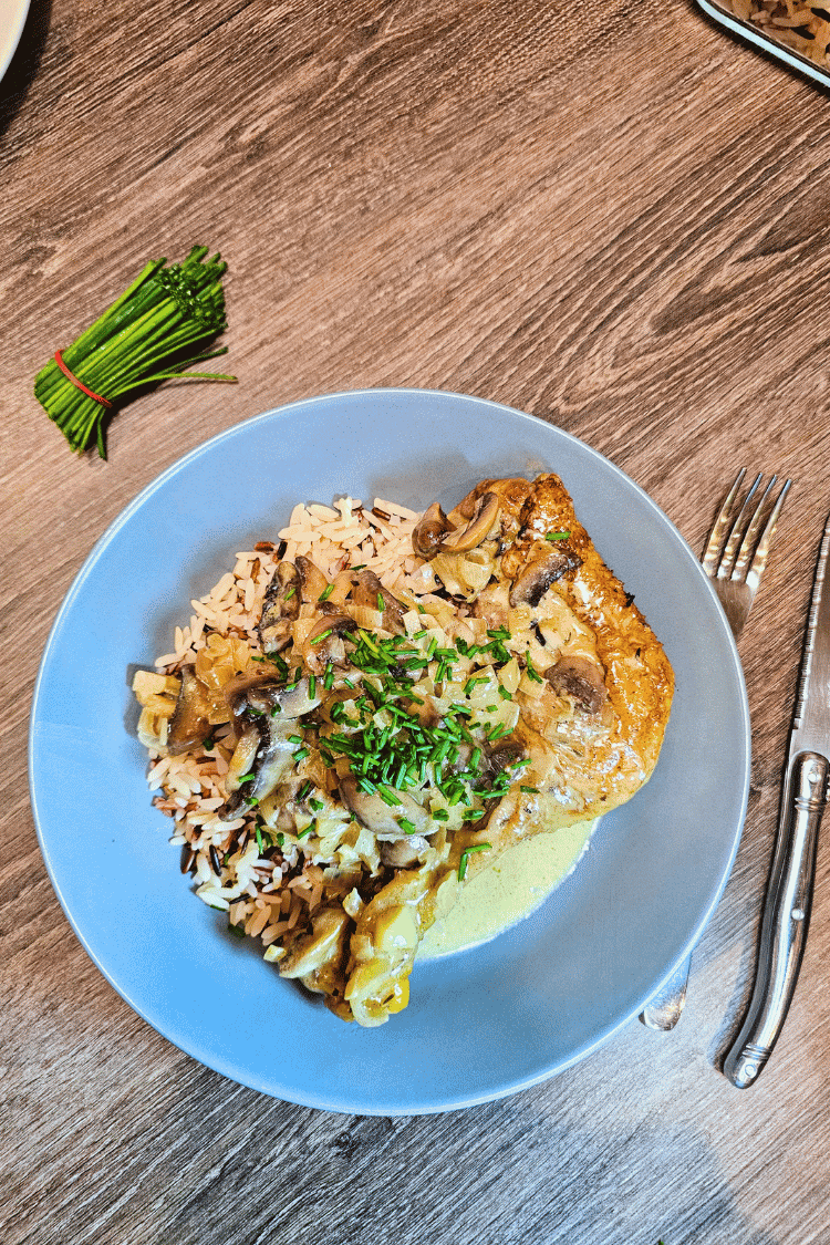 Le poulet à l'angevine