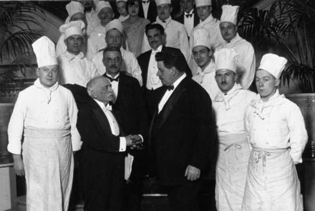 Auguste Escoffier et Édouard Herriot