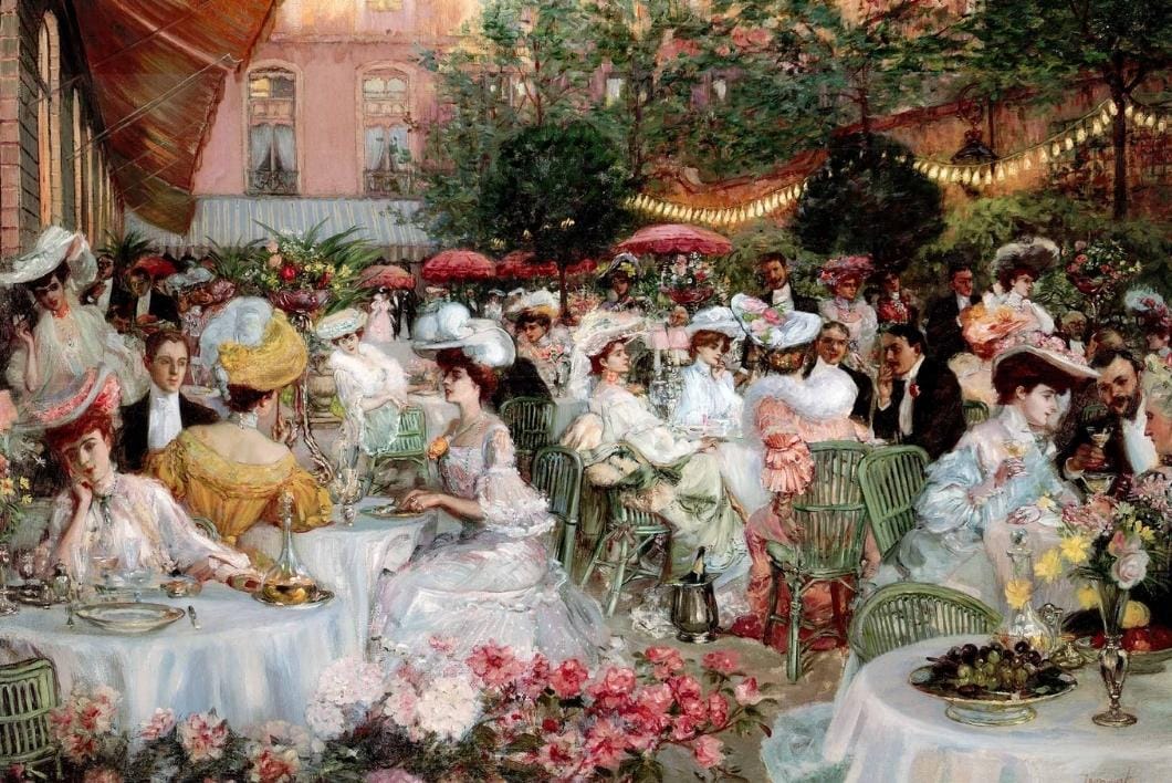 Le Diner à L'Hôtel Ritz, Pierre-Georges Jeanniot, 1904
