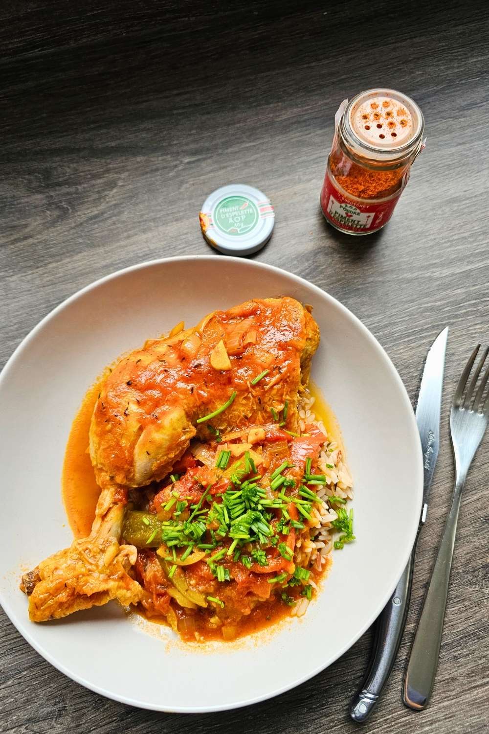 Le poulet basquaise