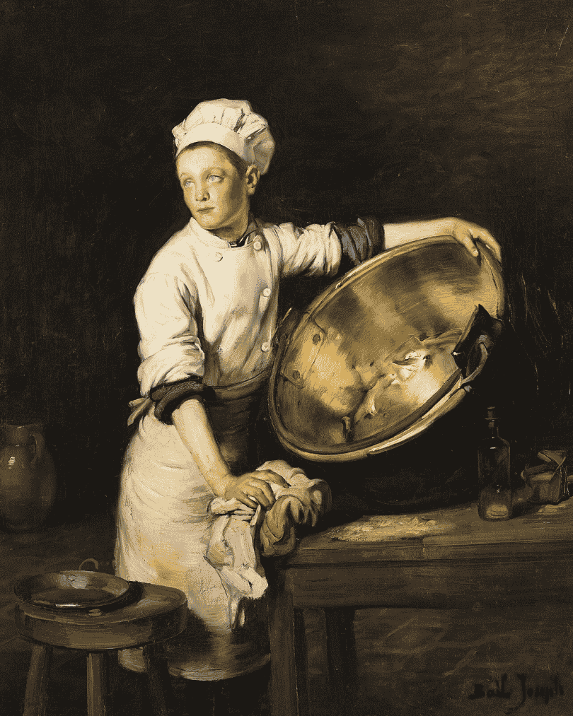 Le cuisinier, Joseph Bail (1862-1921)
