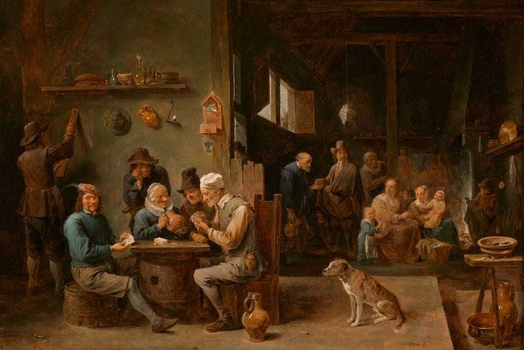 Partie de cartes dans une hôtellerie, David II Teniers Le Jeune, 1645
