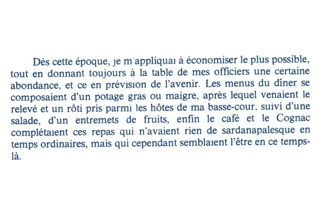 Témoignage d'Escoffier
