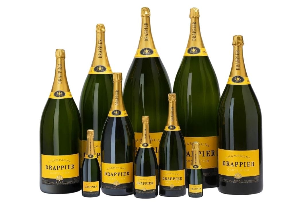 Les différentes tailles de bouteilles de Champagne