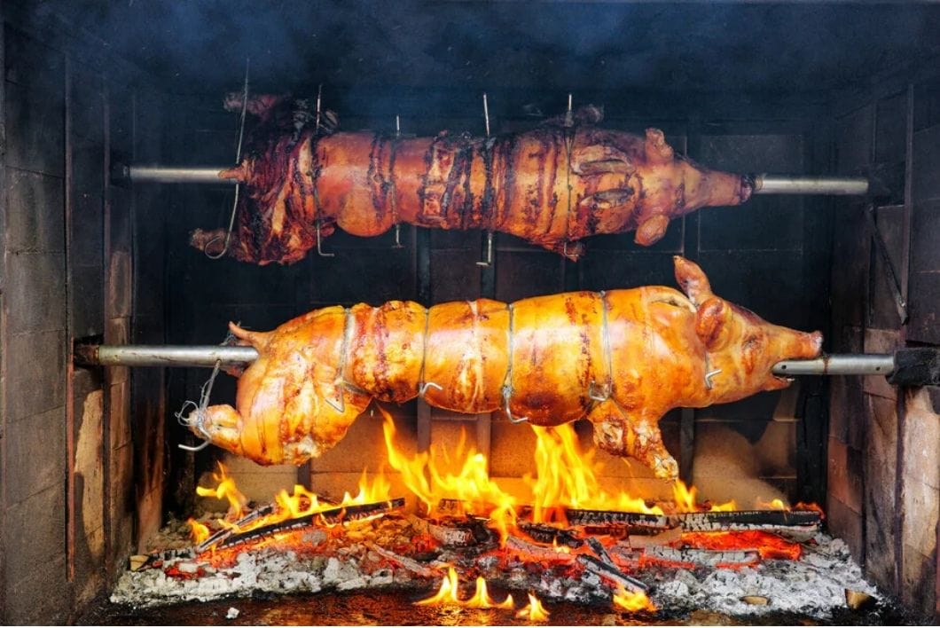Cochon de lait à la broche ©Cuistoland