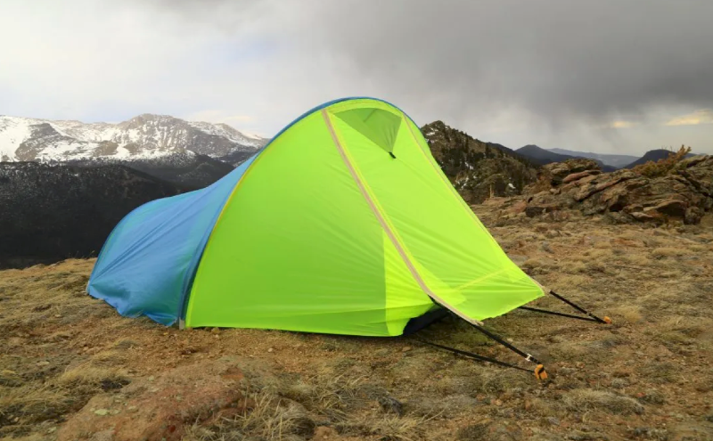 a custom tent by warmlite on the tundra in the mountains